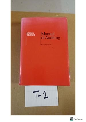 Manual Of Auditing 4th Ed By Coopers And Lybrand