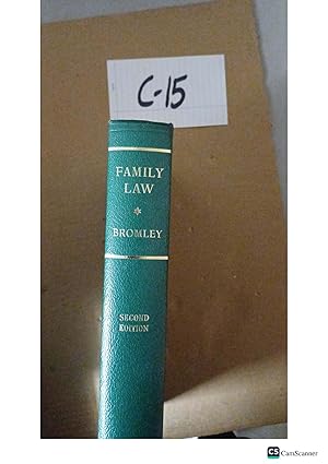 Family Law 2nd Ed By P M Bromley 1962