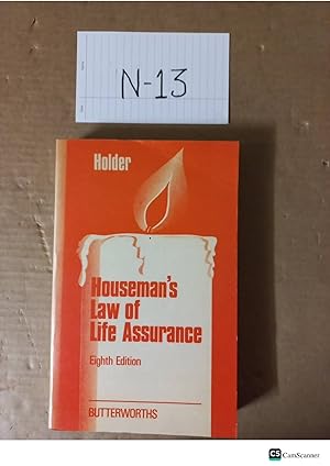 Houseman's Law Of Life Assurance 8th Ed By Holder