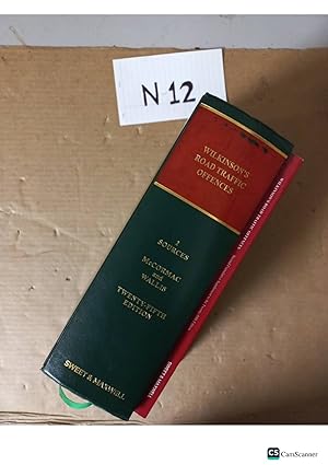 Wilkinson's Road Traffic Offences 25th Ed With 2nd Cumulative Supplement...
