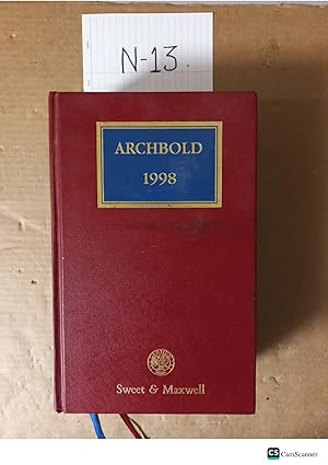 Archbold Criminal Pleading Evidence And Practice 1998