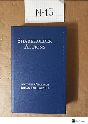 Shareholder Actions By Andrew Charman And Johan Du Torr