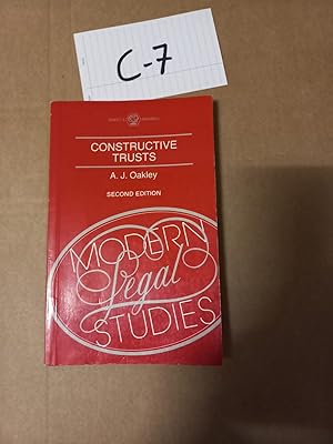 Constructive Trusts 2nd Ed By A J Oakley