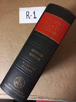Greens Death Duties 7th Ed By Lawday And Mann