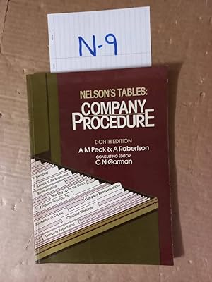 Company Procedures 8th Ed By C N GormanQ