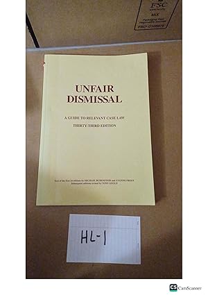 Unfair Dismissal A Guide To Relevant Case Law 33rd Ed By Tony Gould And Michael...Unfair Dismissal A Guide To Relevant Case Law 33rd Ed By Tony Gould And Michael...Unfair Dismissal A Guide To Relevant Case Law 33rd Ed By Tony Gould And Michael...