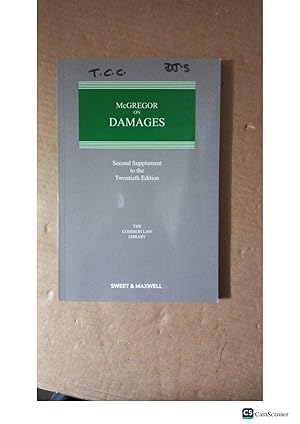 McGregor On Damages 2nd Supplement To 20th ed