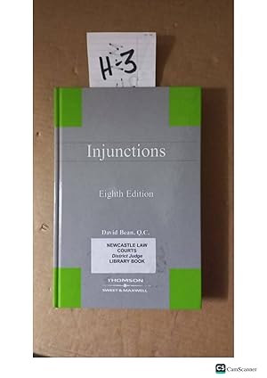 Injunctions 8th Ed By David Bean
