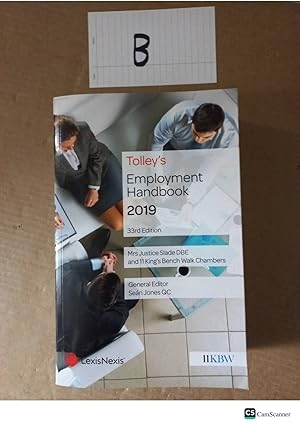 Tolley's Employment Handbook 2019 33rd Ed By Slade And Jones