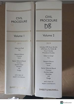 Civil Procedure 2019 The White Book Service 2019 Vol 1, 2