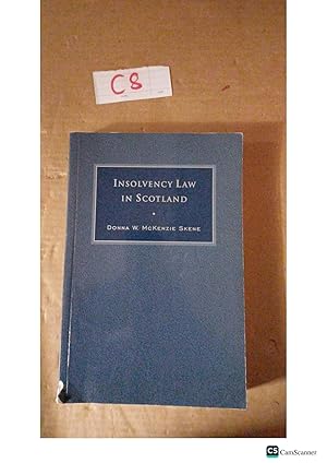 Insolvency Law In Scotland By Donna W McKenzie Skene