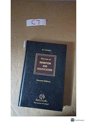 The Law Of Inhibition And Adjudication 2nd Ed By G L Gretton