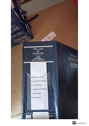 The Laws of Scotland Stair Memorial Encyclopaedia Consumer Credit Consumer Protection...