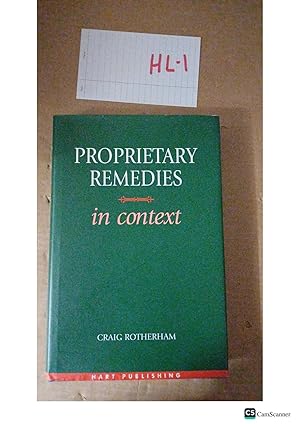 Proprietary Remedies In Context By Craig Rotherham