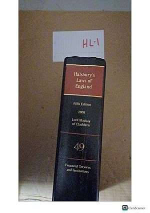 Halsbury's Laws Of England 5th Ed Vol 49 Financial Services And Institutions...