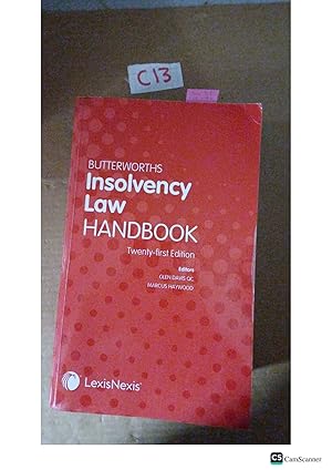 Butterworths Insolvency Law Handbook 2019 21st Ed By Davis And Haywood