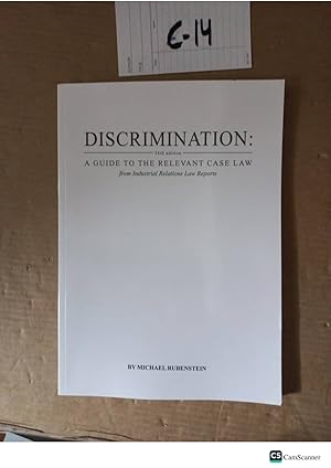 Discrimination 34th Ed By Michael Rubenstein