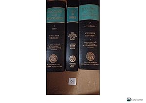 Rayden On Divorce 12th Ed Vol 1 And 2 With 3rd Cumulative Supplement