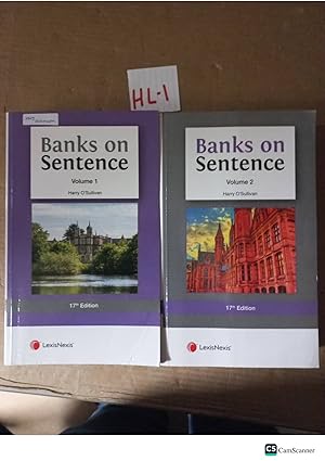 Banks On Sentence 17th Ed Vol 1 And 2 By Harry O'Sullivan 2022