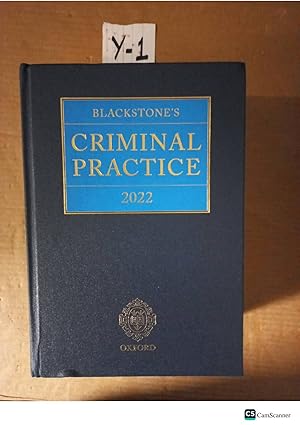 Blackstone's Criminal Practice 2022
