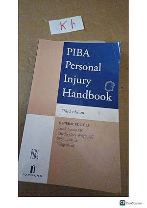 PIBA Personal Injury Handbook 3rd Ed By Burton,Levene And Mead