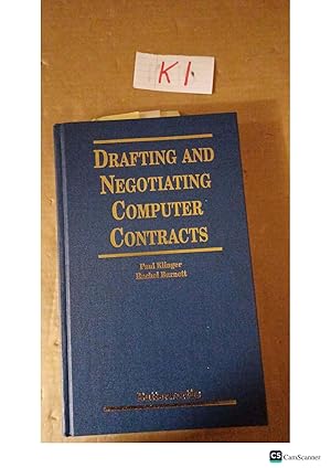 Drafting And Negotiating Computer Contracts By Klinger And Burnett