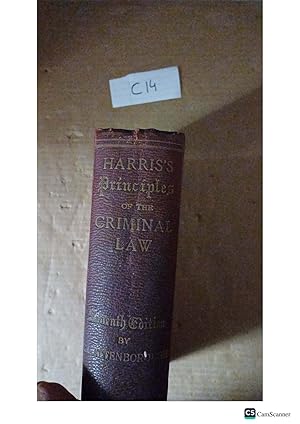 Harris's Principles Of Criminal Law 7th Ed By Harris And Attenborough