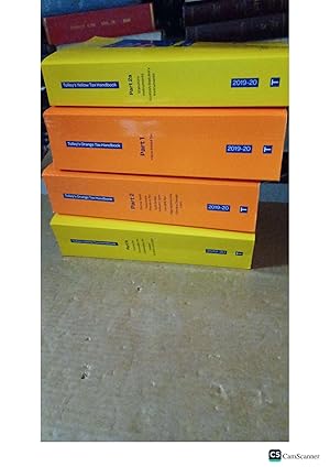 Tolley's Yellow And Orange Tax Handbook 2019-20 4 Parts