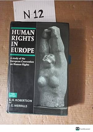 Human Rights In Europe 3rd Ed By Robertson And Merrills
