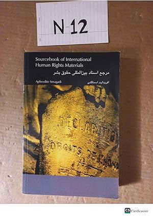 Sourcebook On International Human Rights Materials By Aphrodite Smagadi