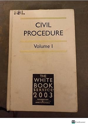Civil Procedure 2003 The White Book Service
