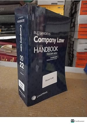Butterworths Company Law Handbook 2022 36th ed by Brenda Hannigan