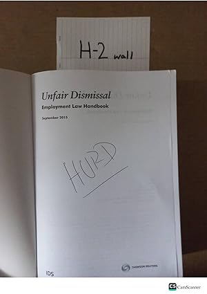 Unfair Dismissal IDS Employment Law Handbook 2015