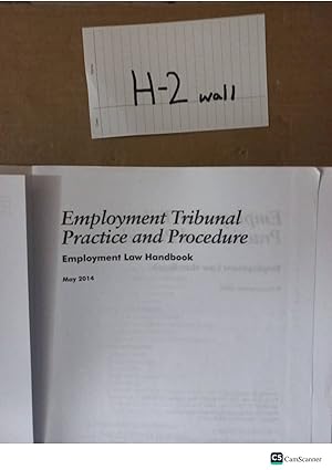 Employment Tribunal Practice And Procedure IDS Employment Law Handbook 2014