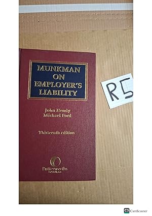 Munkman On Employer's Liability 13th Ed By John Hendy And Michael Ford