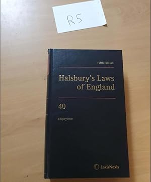 Halsbury's Law of England Fifth Edition Volume 40