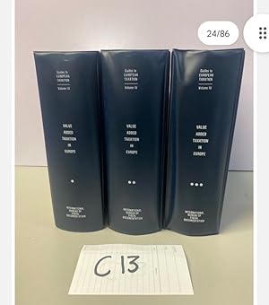 Value Added Taxation in Europe Full Set of 3 Vols Looseleafs