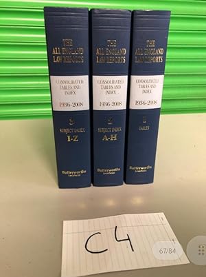 The All England Law Reports consolidated index and Tables 1936-2008 volume 1-3