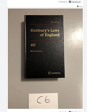 Fifth Edition Halsbury's Laws of England 102 Wills and Intestacy
