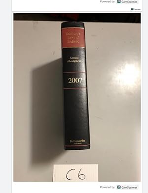 Halsbury's Laws of England Annual Abridgment 2007