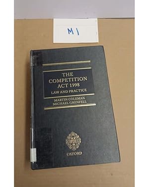 THE COMPETITION ACT 1998 LAW AND PRACTICE with second supplement by COLEMAN...THE COMPETITION ACT 1998 LAW AND PRACTICE with second supplement by COLEMAN...