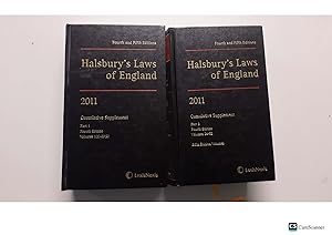 Halsbury's Law of England cumulative supplement part 1 and 2 of fourth and...