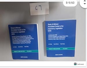 Annotated Guide to the Insolvency Legislation twenty-Third edition Volume 1...