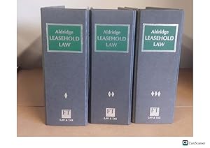 Leasehold Law Looseleaf By Trevor M. Aldridge Looseleaf, 3 volumes
