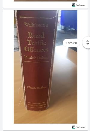 WILKINSON'S Road Traffic Offences Eighth Edition by P. J. HALNAN 1975