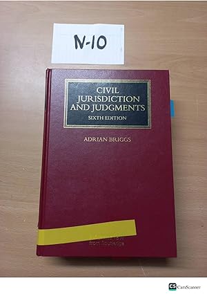 Civil Jurisdiction and Judgements 6th edition by Briggs