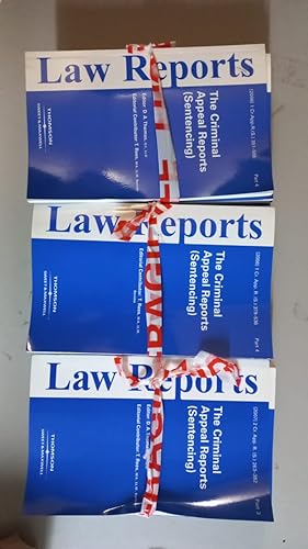 Criminal Appeal Reports Sentencing 2006 2007 2008