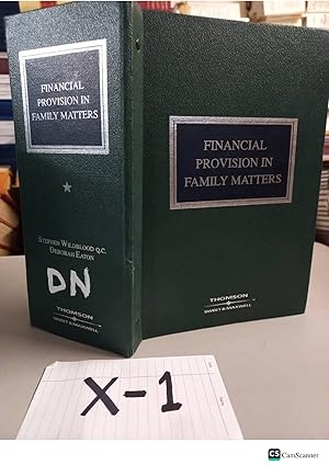 Financial Provision In Family Matters Looseleaf By Wildblood And Eaton