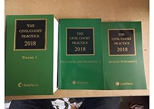 The Civil Court Practice 2018 Volume 1 with August Supplement and Procedure...