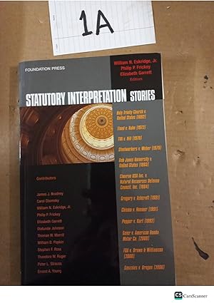 Statutory Interpretation Stories by Chomsky and Frickey